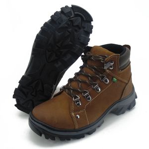 Coturno Adventure para trilha em couro legítimo na... - Atron Shoes