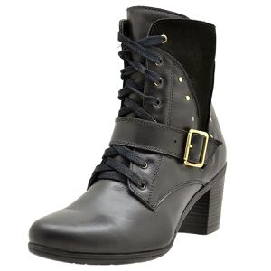 Coturno Feminino 9066 preta - 9066-PRETO - Atron Shoes