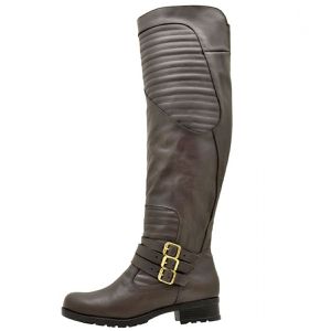 Bota cano super alto feminina estilo montaria em c... - Atron Shoes