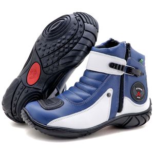 Bota para motociclista em couro Atron Shoes 271 na... - Atron Shoes
