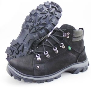 Coturno Adventure 267 em couro legítimo na cor pre... - Atron Shoes