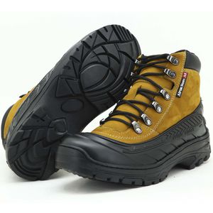 Coturno Adventure trekking em couro na cor castor ... - Atron Shoes