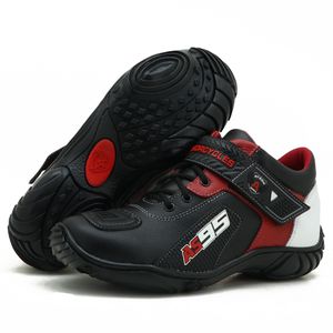 Tênis motociclista AS95 de couro legítimo na cor p... - Atron Shoes