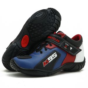 Tênis motociclista AS95 de couro legítimo nas core... - Atron Shoes