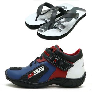 TÊNIS MOTOCICLISTA AS95 DE COURO LEGÍTIMO NAS CORE... - Atron Shoes