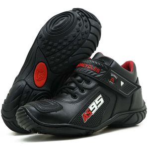 Tênis Motociclista AS95 Em Couro Legítimo na Cor P... - Atron Shoes