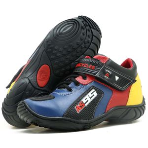 Tênis motociclista AS95 de couro legítimo nas core... - Atron Shoes