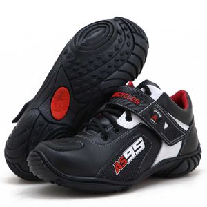 Tênis motociclista AS95 de couro legítimo nas core... - Atron Shoes
