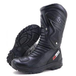 Bota Motociclista AS95-PRO em couro legítimo na co... - Atron Shoes