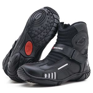 Bota motociclista AS-RACING respirável em couro le... - Atron Shoes