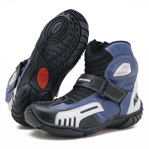 Bota motociclista AS-RACING respirável em couro le... - Atron Shoes