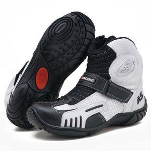 Bota motociclista AS-RACING em couro legítimo - 4... - Atron Shoes