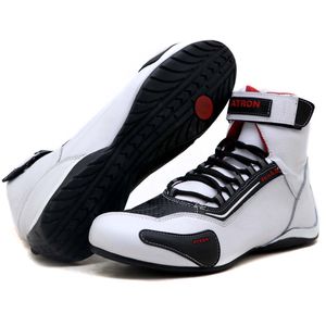 Sapatilha para kart cano alto em couro legítimo na... - Atron Shoes