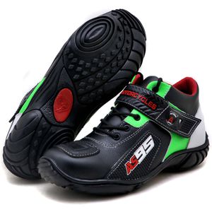 Tênis motociclista em couro legítimo AS95 nas core... - Atron Shoes