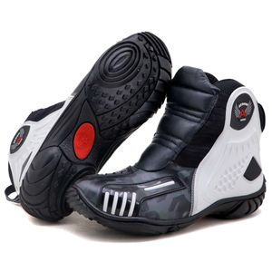 Bota motociclista Atron Shoes AS-HIGHWAY em couro ... - Atron Shoes