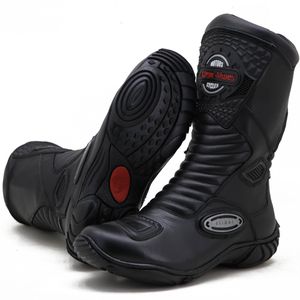 Bota motociclista cano médio couro legítimo semi-i... - Atron Shoes