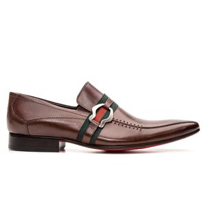 Sapato Masculino Loafer Premium Solado Em Couro - Bigioni