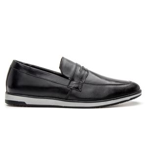 Loafer Masculino Casual em Couro Preto - Bigioni
