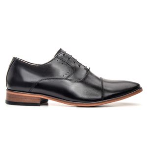 Sapato Social Braga Masculino Oxford Premium Preto - Bigioni
