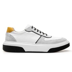 Tênis Fly Casual Masculino Sneaker Lion Branco e A... - Bigioni