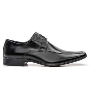 Sapato Social Masculino em Couro Bico Fino Preto - Bigioni