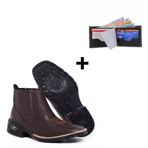 Kit Bota Country + Carteira - Borgatta 