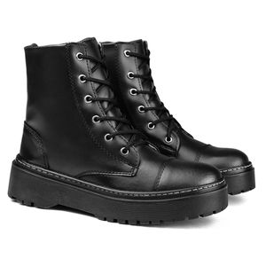 Bota Coturno Feminina Cano Longo Black - Borgatta Calçados 