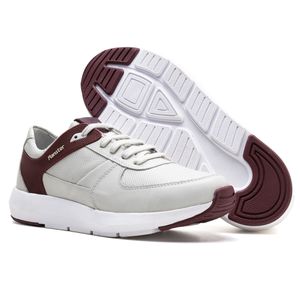 Tênis Sneaker Masculino Comfort Gelo/Bordo - 9002B... - Ranster Comfort