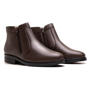 Botina Couro de Carneiro Café Comfort - RT-1500-C... - Ranster Comfort