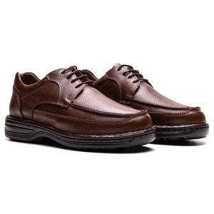 Sapato Comfort Masculino em Couro Café - RT-8002-C... - Ranster Comfort