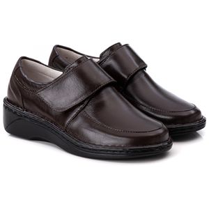 Sapato Feminino Comfort Couro Café - F220 - Ranster Comfort