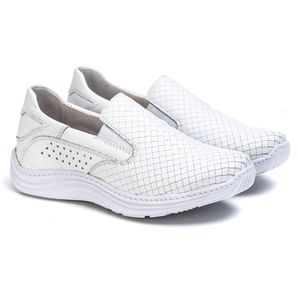 Tênis Feminino Couro Off White - 200 - Ranster Comfort