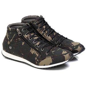 Sapatênis Cano Alto Masculino Camuflado Comfort -... - Ranster Comfort