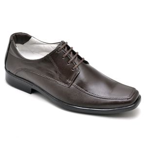 Sapato Social Comfort Masculino em Couro Café - 01... - Ranster Comfort