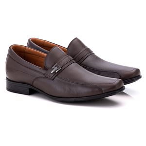 Sapato Social Comfort Masculino em Couro Café - 01... - Ranster Comfort