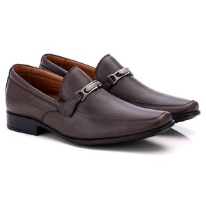 Sapato Social Comfort Masculino em Couro Café - 01... - Ranster Comfort