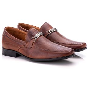 Sapato Social Comfort Masculino em Couro Pinhão - ... - Ranster Comfort