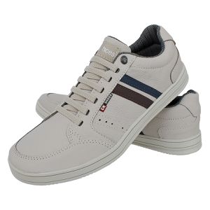 Sapatenis Masculino Casual CRshoes Couro Gelo - CRSHOES