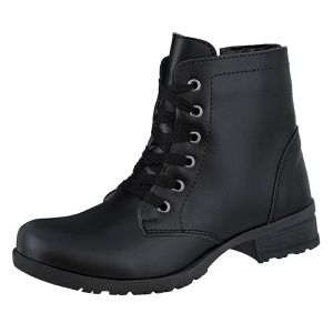 Coturno Feminino Preto Fosco CRshoes - CRSHOES