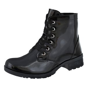 Coturno Feminino Preto Verniz CRshoes - CRSHOES