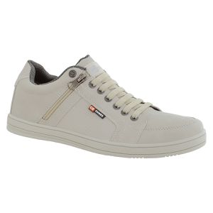 Sapatenis masculino casual CRshoes bege - CRSHOES