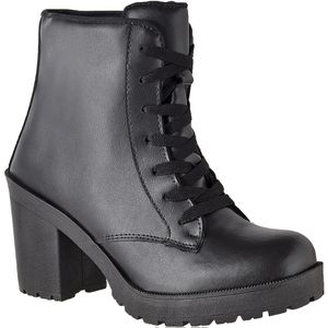 Coturno feminino tratorado CRshoes preto - CRSHOES