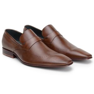 Sapato Social Loafer Armano Conhaque - DGalloni