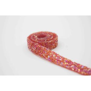 CRISTAL STRIP BELLE BEAD 1CMX50CM VERMELHO - 13010... - Diamond Acessórios