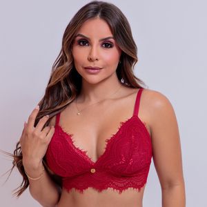 CONJUNTO TOP EM RENDA COM BOJO REMOVÍVEl 