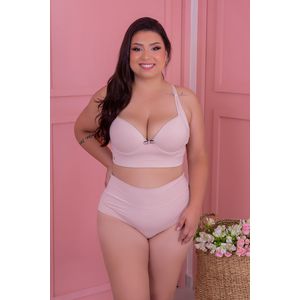 CONJUNTO PLUS SIZE EM MICROFIBRA ESTRUTURADO E REFORÇADO