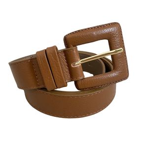 Cinto Fivela Quadrada - Caramelo - DONNA LELLA