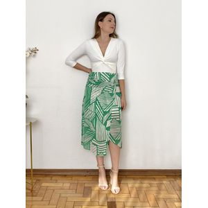 Saia Midi Estampada - DONNA LELLA