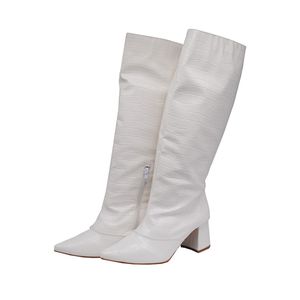 Bota Feminina Salto Bloco Bico Fino 190212 Craquel... - DROPSHIPPING GRIFFE SHOES - SOMENTE CLIENTES AUTORIZADOS