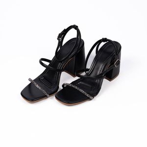 Sandália Feminina Salto Bloco Com Strass 12000 Nap... - DROPSHIPPING GRIFFE SHOES - SOMENTE CLIENTES AUTORIZADOS